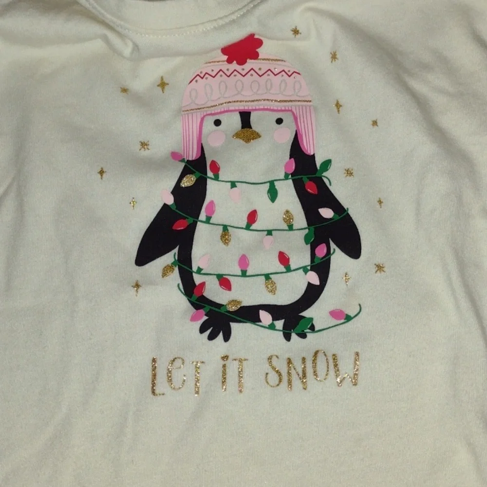 6/6x Girls Penguin Holiday Outfit